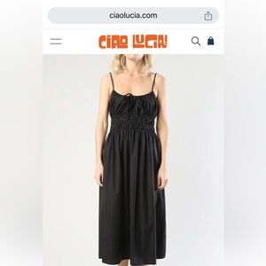 CIAO Lucia Gabriela Dress Black Cotton
